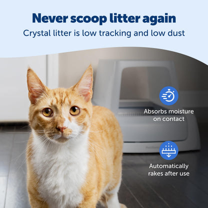 Smart Self-Cleaning Litter Box with App & Health Monitoring
