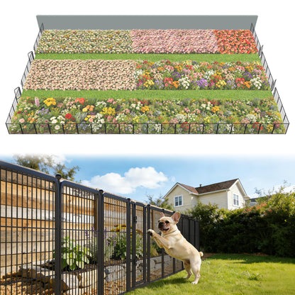 FXW No Dig Garden Fence, Outdoor for Yard