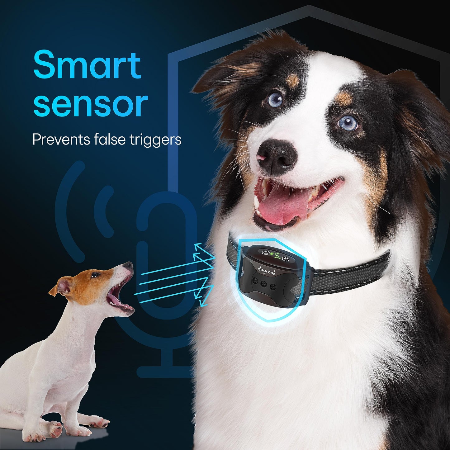 No-Shock Smart Bark Collar with Beep & Vibration Training