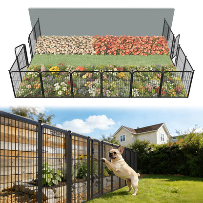 FXW No Dig Garden Fence, Outdoor for Yard