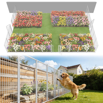FXW No Dig Garden Fence, Outdoor for Yard