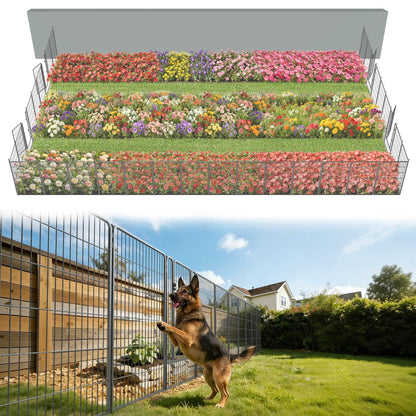 FXW No Dig Garden Fence, Outdoor for Yard
