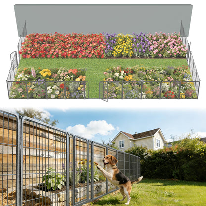 FXW No Dig Garden Fence, Outdoor for Yard