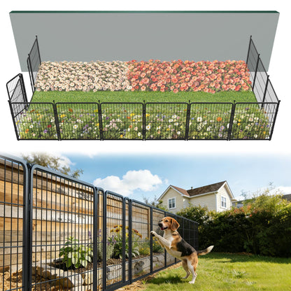 FXW No Dig Garden Fence, Outdoor for Yard