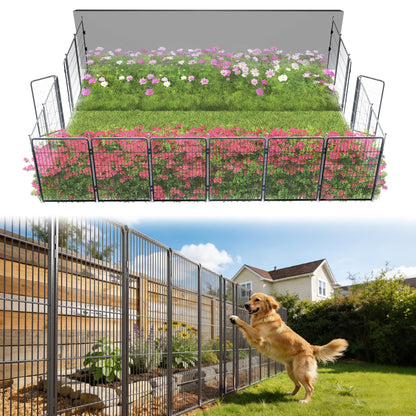 FXW No Dig Garden Fence, Outdoor for Yard