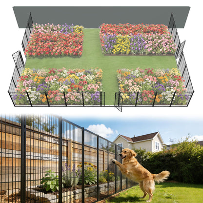 FXW No Dig Garden Fence, Outdoor for Yard
