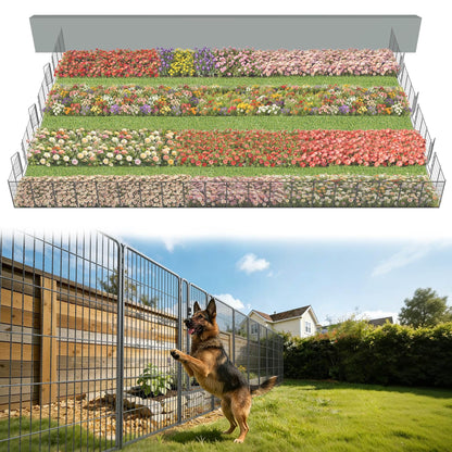 FXW No Dig Garden Fence, Outdoor for Yard