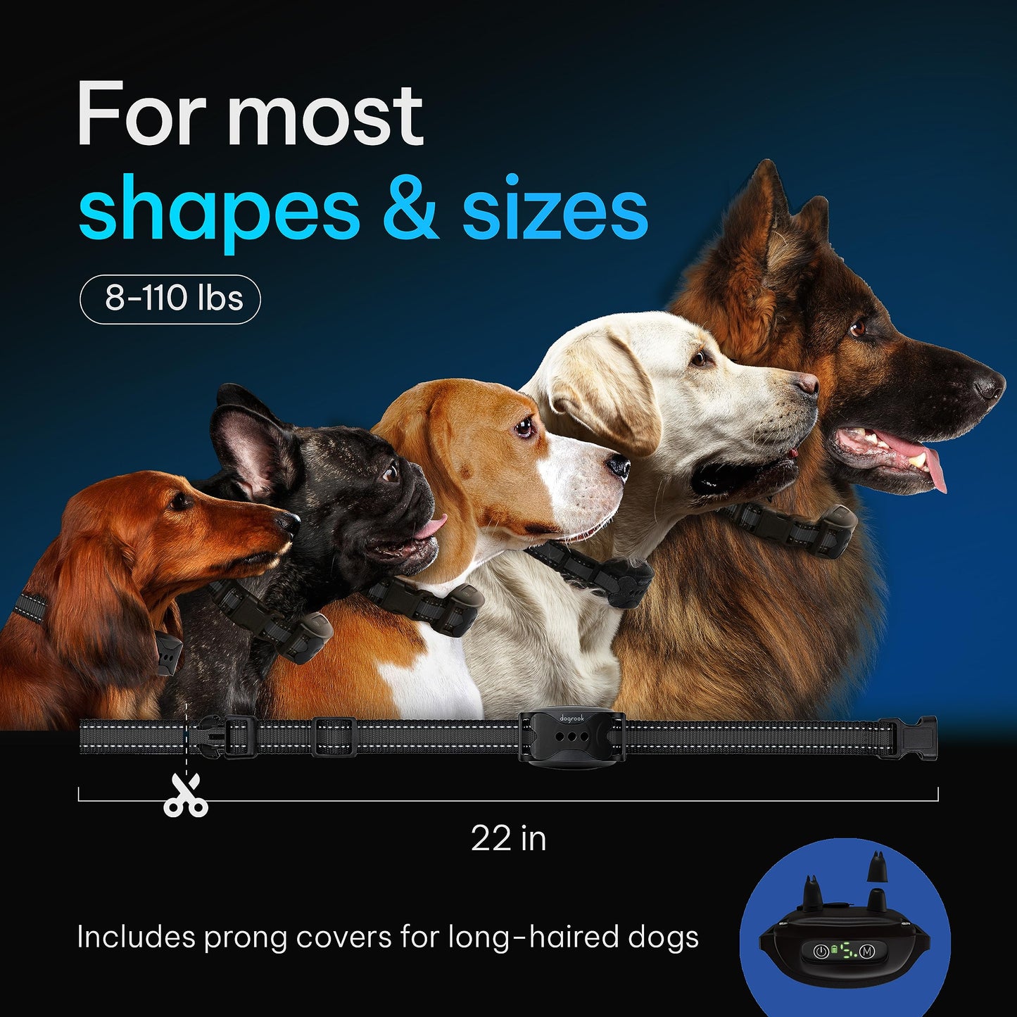 No-Shock Smart Bark Collar with Beep & Vibration Training