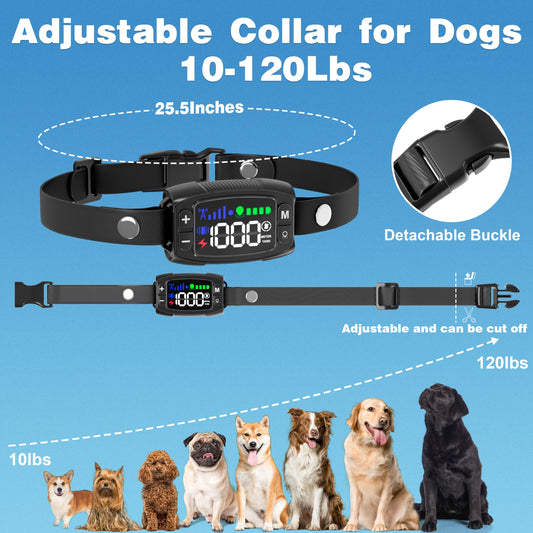 GPS Wireless Dog Fence with Adjustable 33–1000 Yard Range